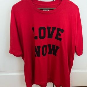 Zadig & Voltaire love oversized short sleeve sweatshirt   
Small
red black
Pride